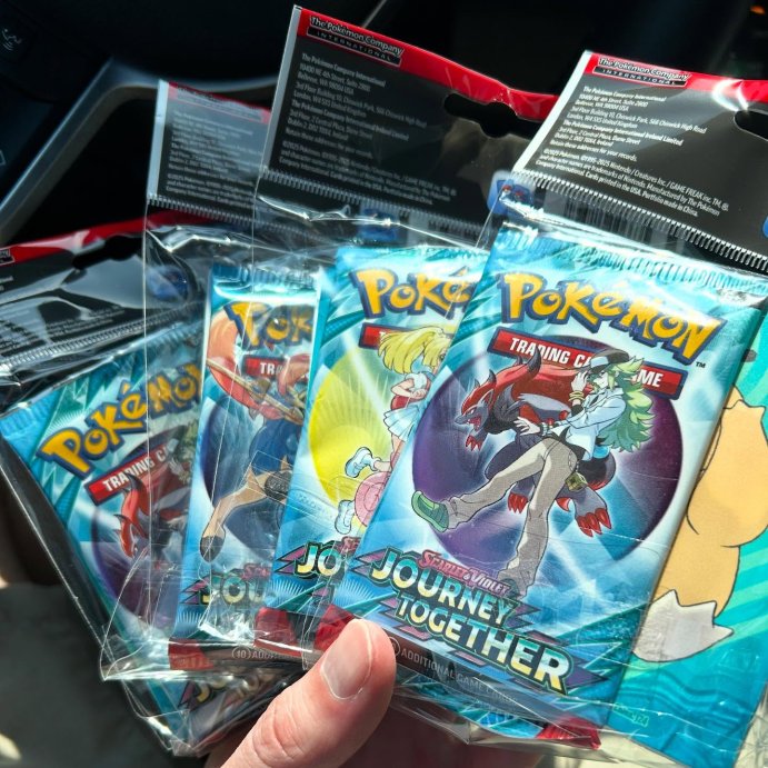 user image by @pokedadandpikason, Pok&#233;mon Trading Card Game: Scarlet &#38; Violet&#8212; Journey Together Booster Bundle