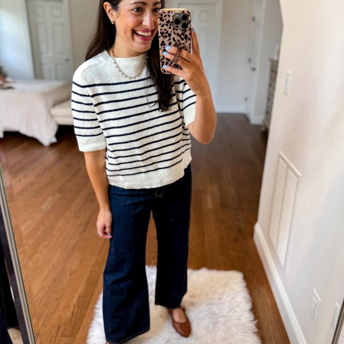 user image by @msnafashion, Women's Short Sleeve Crewneck Pullover Sweater - Universal Thread™