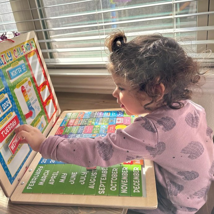 user image by @the_everyday_mama_, Melissa &#38; Doug My First Daily Magnetic Calendar