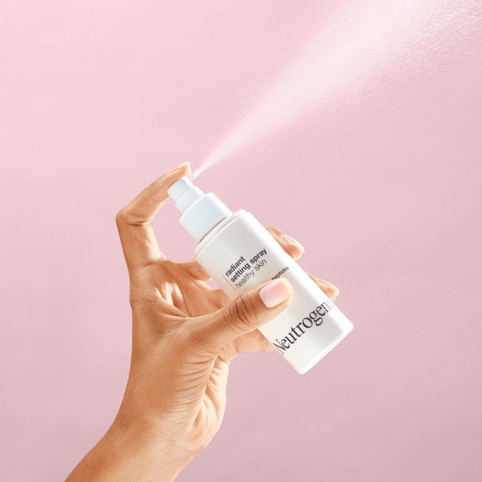 user image by @neutrogena, Neutrogena Healthy Skin Radiant Makeup Setting Spray with Antioxidants &#38; Peptides for Long Lasting, Healthy Looking, Glowing Skin, 3.4 fl oz
