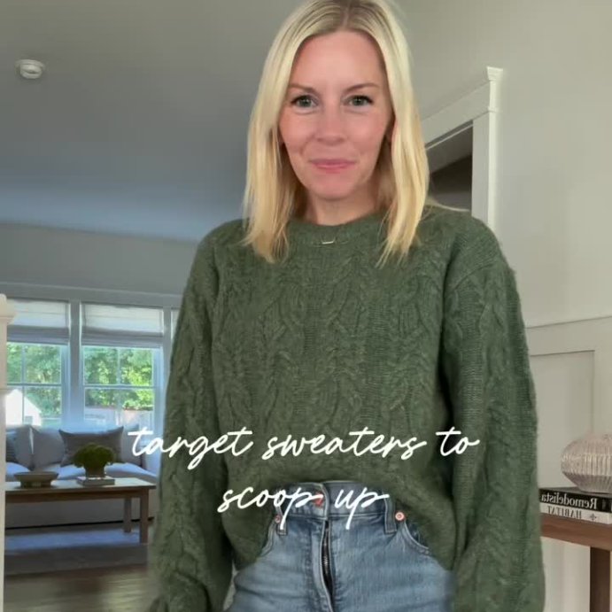 user image by @simplymicheleb, Women's Cozy Cable Crewneck Pullover Sweater - Universal Thread™