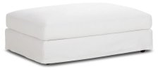 Shop Cozumel White Fabric Cocktail Ottoman and more