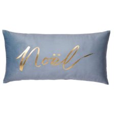 Shop CANVAS Under the Mistletoe Collection Blue Velvet Noel Lumbar Pillow and more