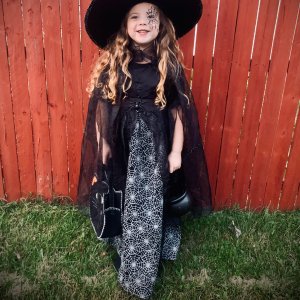 Disfraz De Bruja Telabruja Brillante En Oscuridad | Rubies, Con Vestido Y Sombrero Para Niñas, Tallas De 3 A 13 Años