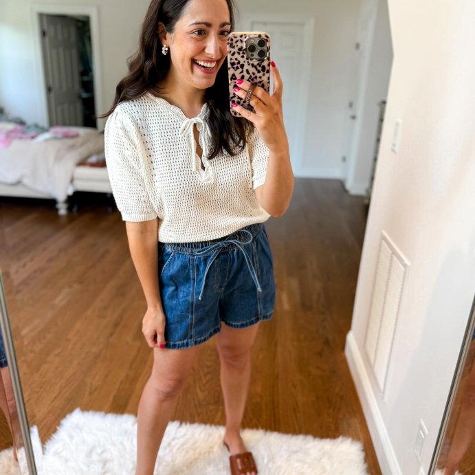 user image by @msnafashion, Women's Short Sleeve V-Neck Pullover Sweater - Universal Thread™