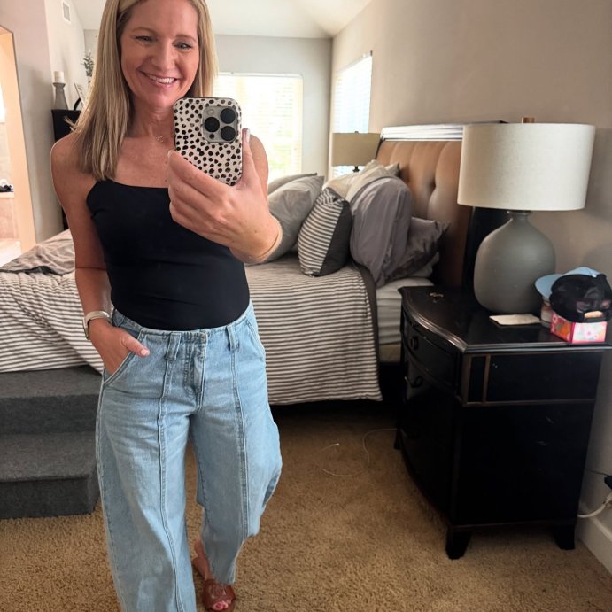 user image by @ocinspiredlife, Women's Mid-Rise Barrel Leg Ankle Jeans - Universal Thread™