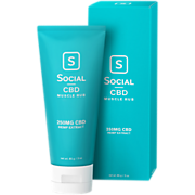 Shop Social CBD CBD Hemp Extract Muscle Rub - 250 MG Per Tube (3 Ounces) and more