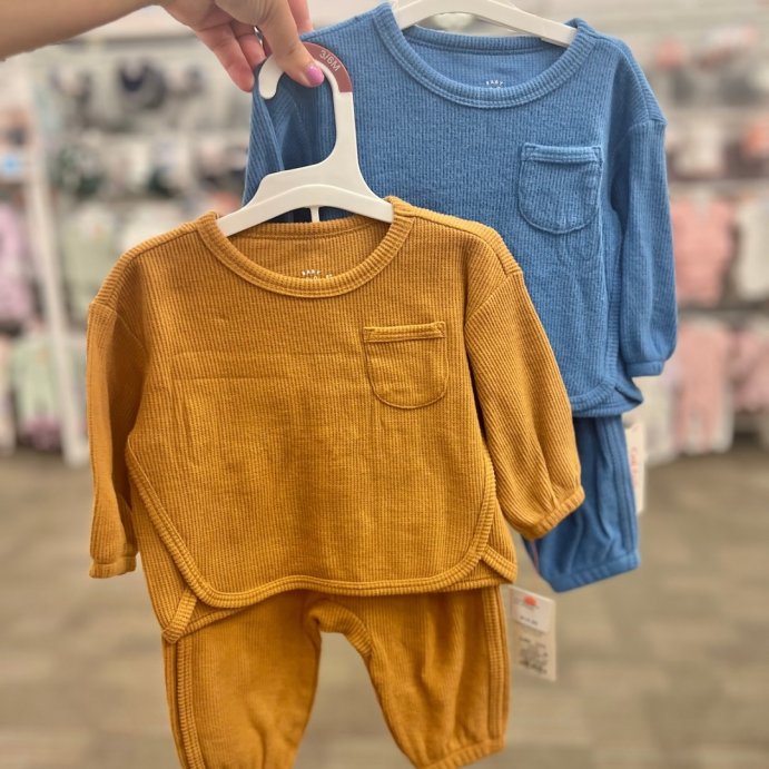 user image by @momlifeandstylefinds, Baby Boys' 2pc Cozy Thermal Sweatshirt & Jogger Pants Set - Cat & Jack™