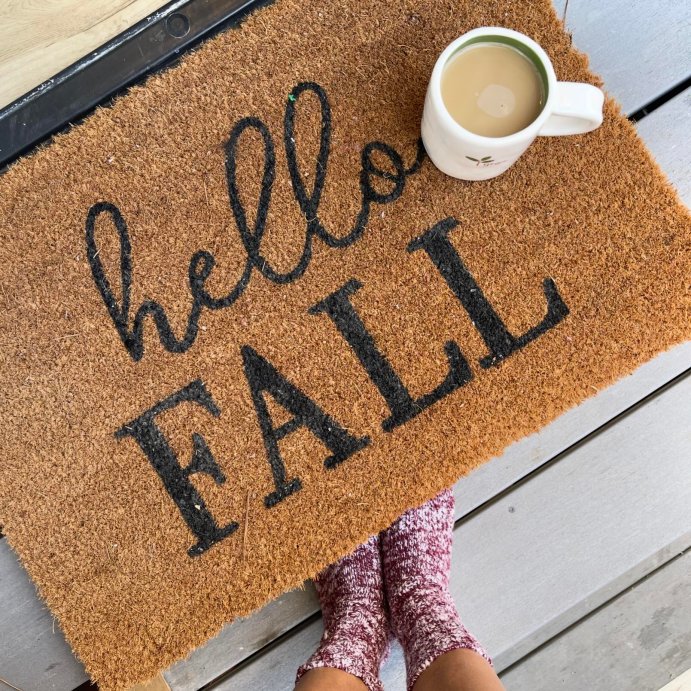 user image by @_floridalia_, 1&#39;3&#34;x2&#39; Rectangle Indoor Outdoor Use Door Mat Hello Fall - Bullseye&#39;s Playground&#8482;