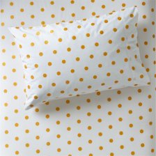 Shop Organic Gold Polka Dot Kids Pillowcase and more