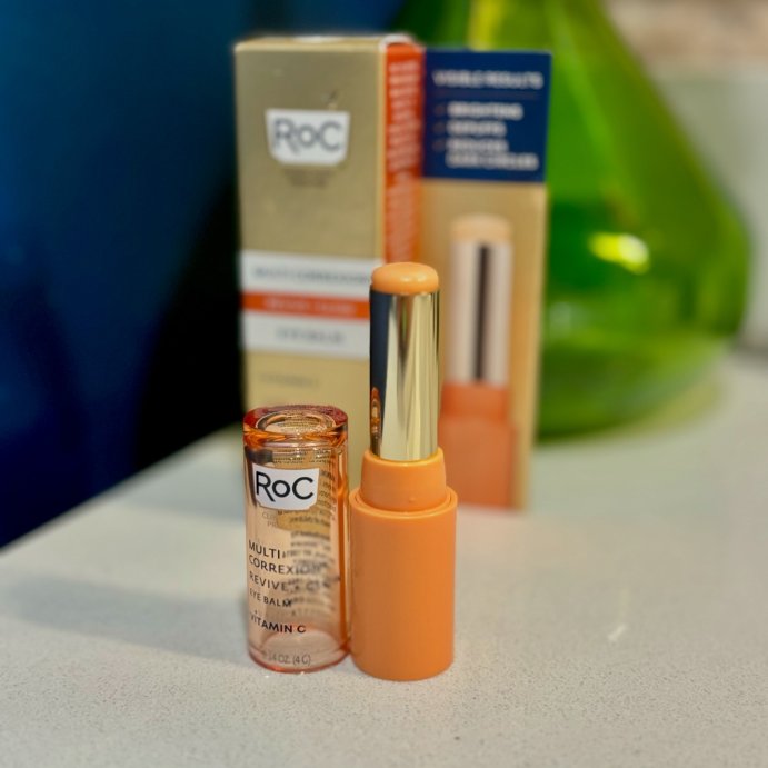 user image by @ohmeeohmya, RoC Multi Correxion Revive and Glow Vitamin C Under Eye Balm - 0.14oz