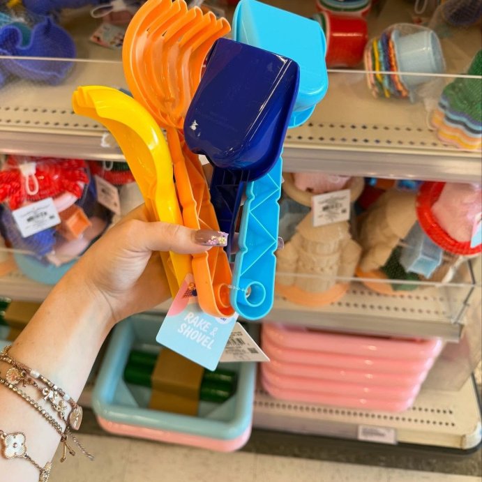 user image by @sahm.shops, Rake and Shovel Orange/Light Blue - Bullseye&#39;s Playground&#8482;