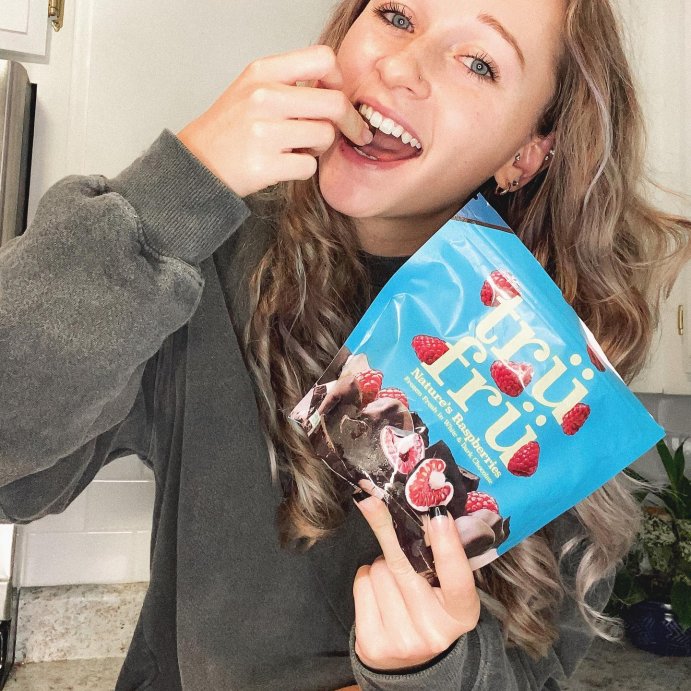 user image by @ugcbysydney, Tru Fru White &#38; Dark Chocolate Frozen Whole Raspberries  - 8oz