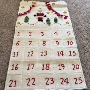 Classic Santa Felt Christmas Advent Calendar | Pottery Barn Kids