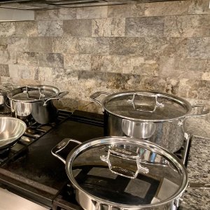 Williams-Sonoma - January 2018 - All-Clad d5 Brushed Stainless-Steel  10-Piece Cookware Set