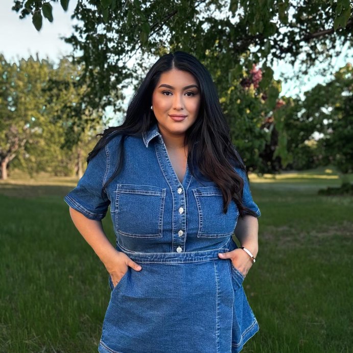 user image by @nany_pants, Women's Denim Skortalls - Ava & Viv™ Medium Wash