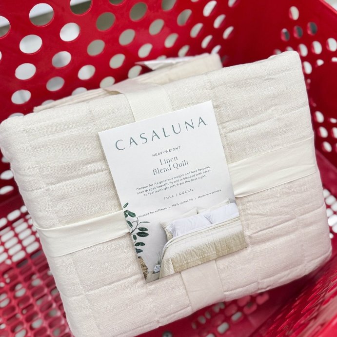 user image by @takingontarget, Heavyweight Linen Blend Quilt - Casaluna™