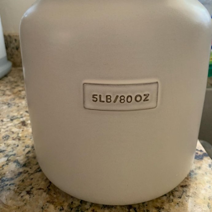 user image by @cheetahbean90, Dry Goods Stoneware Canister with Wood Lid Cream/Brown - Hearth & Hand™ with Magnolia