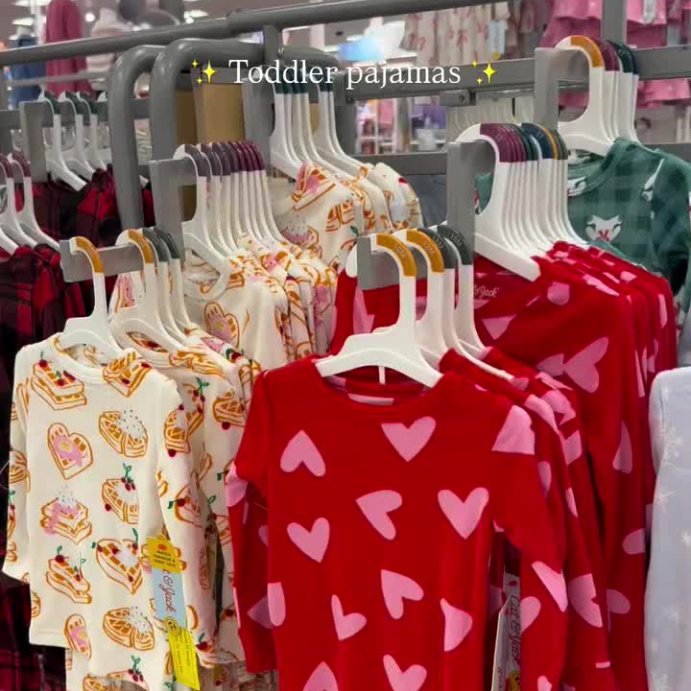 user image by @ministylewith.jules_, Toddler 2pc Hearts Snuggly Soft Pajama Set - Cat & Jack™ Red
