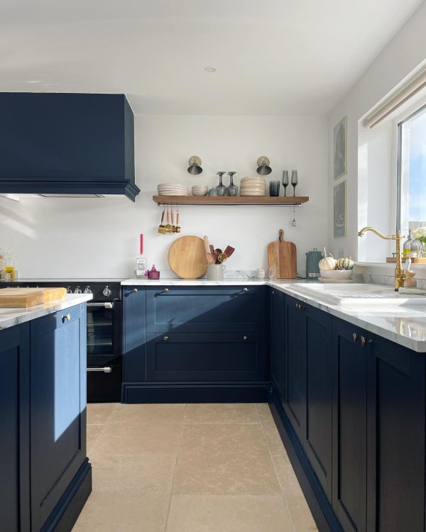 Allendale Navy Kitchen Fitted Kitchens Howdens
