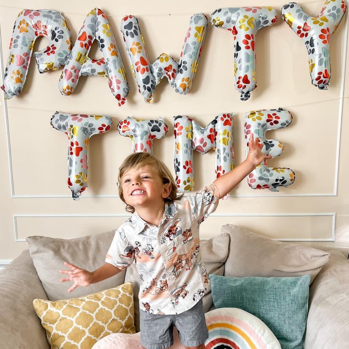 user image by @daniellemsapienza, PAW Patrol Nick Jr. Matching Family Hawaiian Button Down Shirt Little Kid to Big Kid