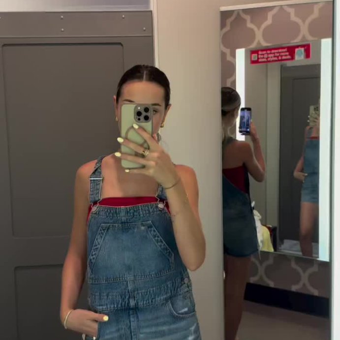 user image by @rafaspiazza, Women's Denim Shortalls - Universal Thread™