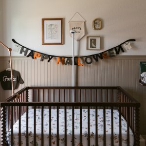 Disney Mickey Mouse and Friends Halloween Organic Crib Fitted Sheet