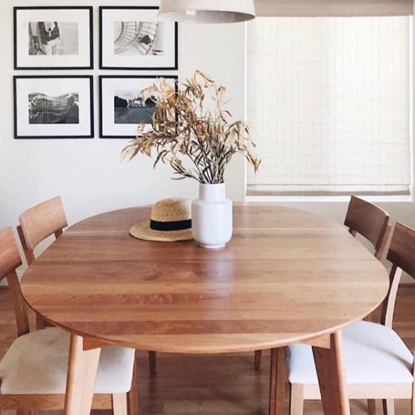 Ventura Round Extension Tables Modern Dining Room Kitchen Furniture Room Board