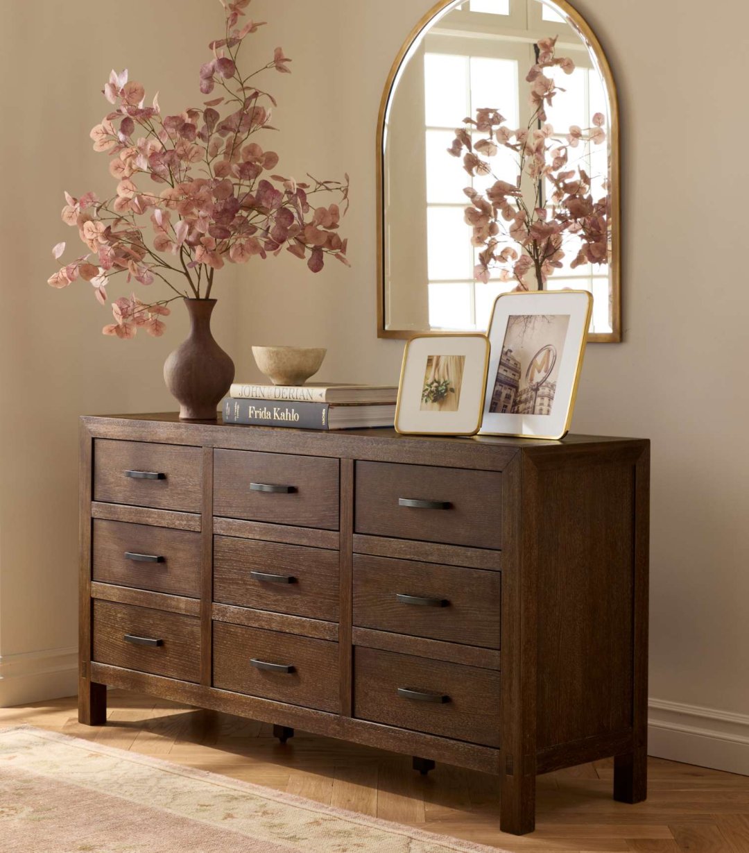 Curated image with Burgundy Eucalyptus Branch 43", Artisan Studio Handcrafted Ceramic Vase, Bulb,...