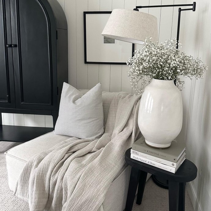 user image by @withinwarmwalls, Woodland Carved Wood Accent Table - Black - Threshold&#153;
