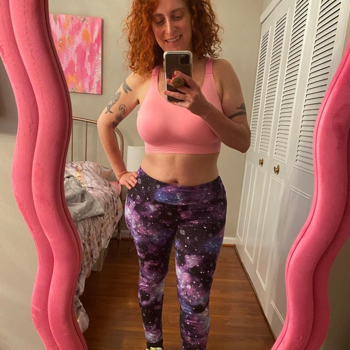 user image by @thegoodvibebabe, Women's Sculpt High Support Embossed Sports Bra - All In Motion™