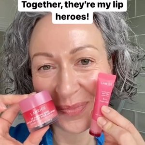 @spacenk’s instagram video of LANEIGE Lip Sleeping Mask,LANEIGE Lip Glowy Balm