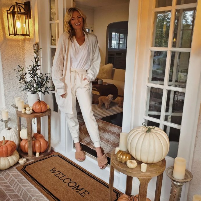 user image by @champagneandmacaroons, 1&#39;10&#34;x3&#39;11&#34; Welcome Estate Doormat - Threshold&#8482;: Outdoor Coir Door Mat, Medium Pile, Black, Rectangle, Shake Clean
