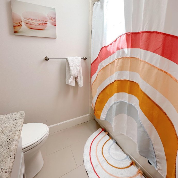 user image by @cinspiredby, Rainbow Kids&#39; Bath Rug - Pillowfort&#8482;
