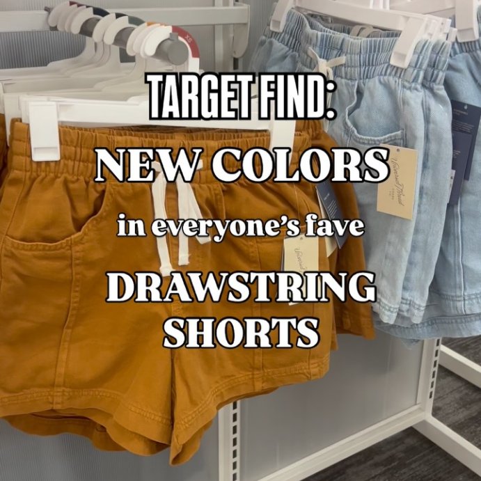 user image by @totargetigo, Women's High-Rise Drawstring Denim Beach Shorts - Universal Thread™
