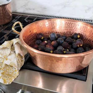 Mauviel Hammered Copper Jam Pan | Williams Sonoma
