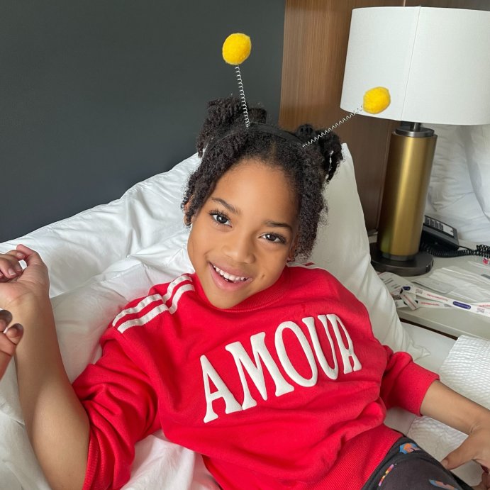 user image by @mikaelaakindele, Grayson Mini Toddler Girls' Amour French Terry Sweatshirt - Red