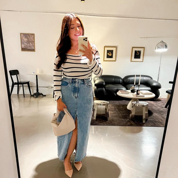 user image by @lovelystylebylili, Women's Denim Maxi Skirt - Universal Thread™