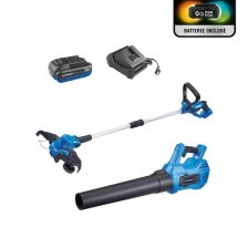 Shop Mastercraft 20V Cordless 12" String Trimmer and 370CFM Blower Combo Kit with PWR POD 2 Ah Battery and Charger and more