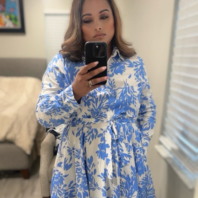 user image by @fee0505, Women's Long Sleeve Mini Shirtdress - A New Day™