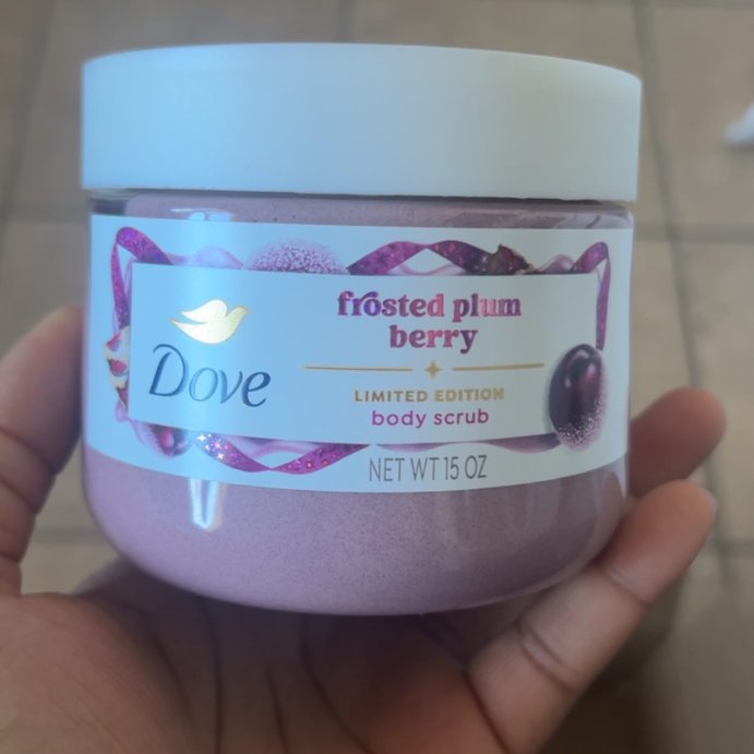 user image by @selfcare_lorelei, Dove Beauty Limited Edition Holiday Treat Body Scrub - Frosted Plum Berry - 15oz