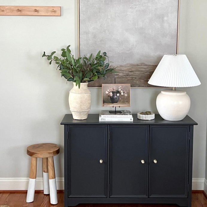 user image by @_styledbystephanie, 36&#34; x 36&#34; Plains Framed Wall Canvases - Threshold&#8482; designed with Studio McGee: Modern Digital Art, Beige Frame, D Ring Mount