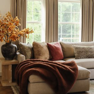 Faux Fur Mink Throw