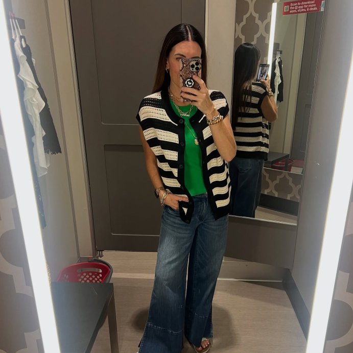 user image by @mellovedit, Women's Pointelle Sweater Vest - Universal Thread™