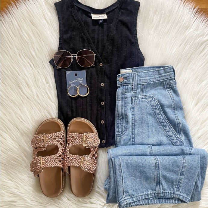 user image by @gotargeting, Women's High-Rise Utility Barrel Jeans - Universal Thread™