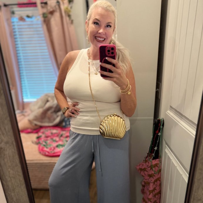 user image by @diyblondieblog, Women's Slim Fit Ribbed Tank Top - A New Day™