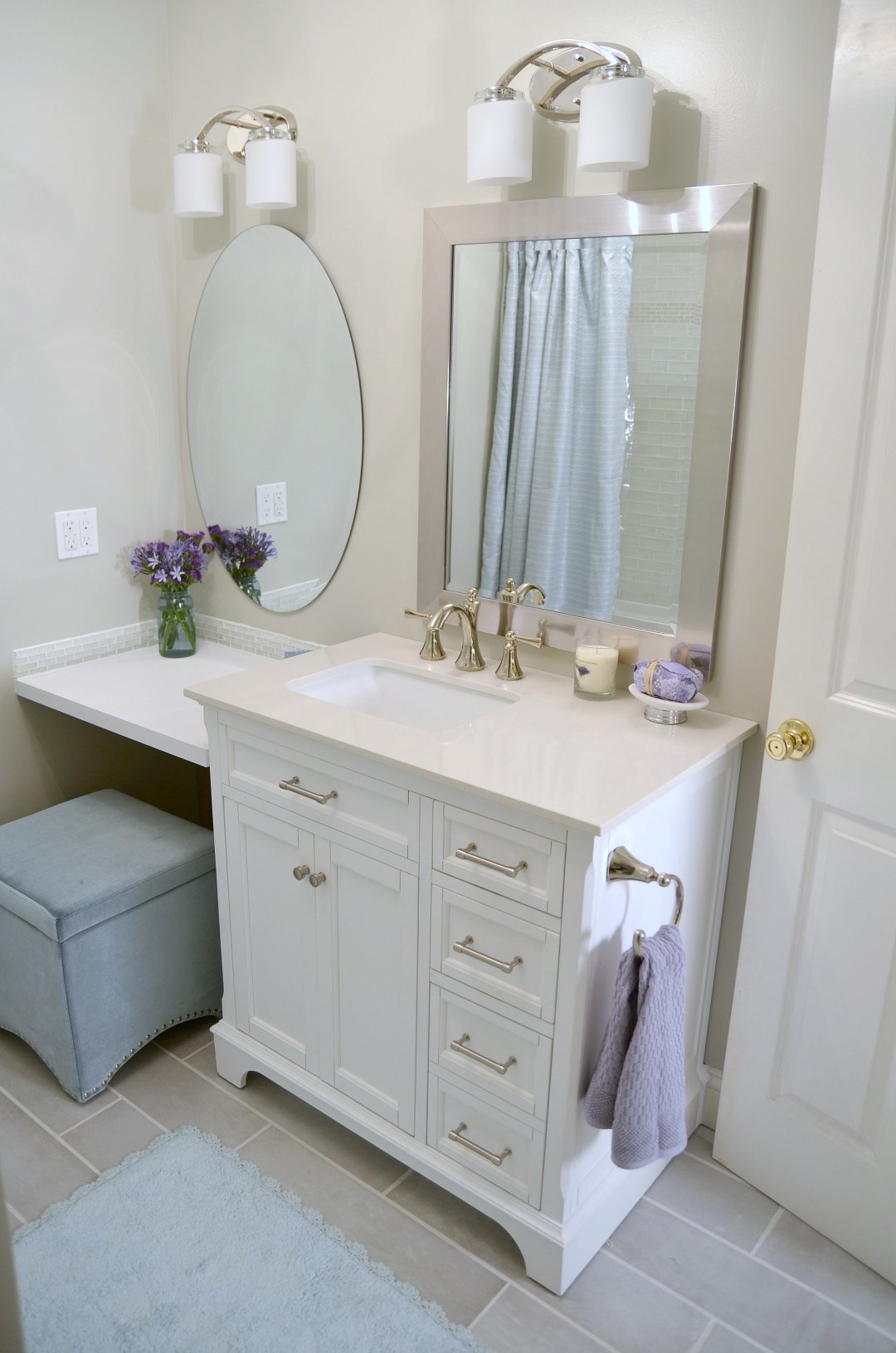 Lowe S Bathroom Makeover Reveal Beneath My Heart