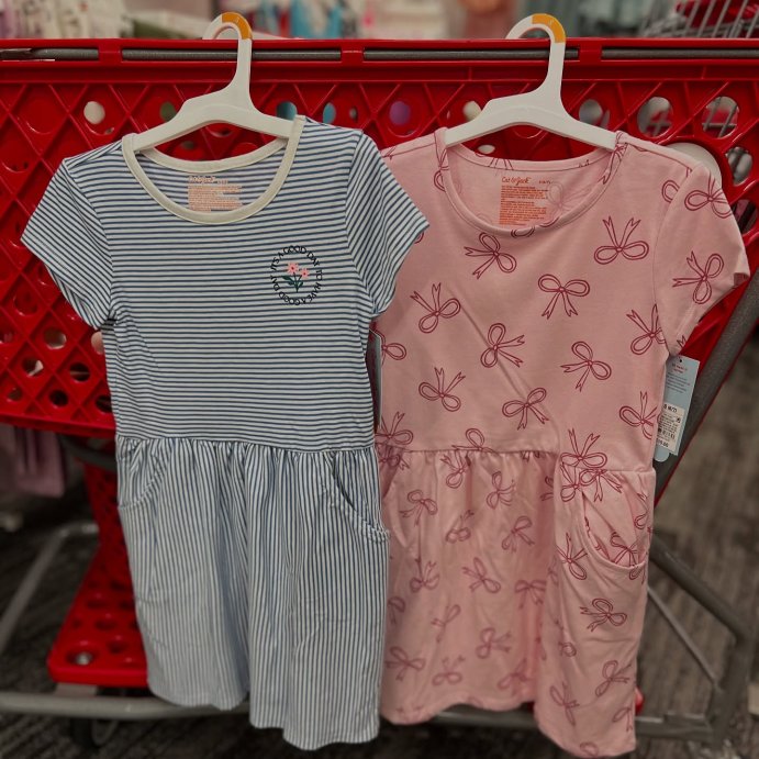 user image by @targetbayareafinds, Girls' Short Sleeve Knit Dress - Cat & Jack™