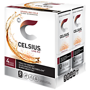 Shop Celsius Celsius Sparkling Energy Drink - No Sugar or Preservatives - Cola (4 Drinks, 12 Fl Oz. Each) and more