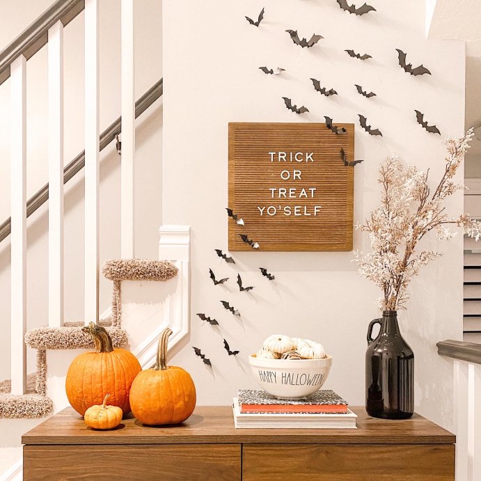user image by homeonstier, 14&#34;x 14&#34; Wood Letter Board Brown - Threshold&#8482;: MDF Traditional Typography Wall Sign Panel, No Battery Required